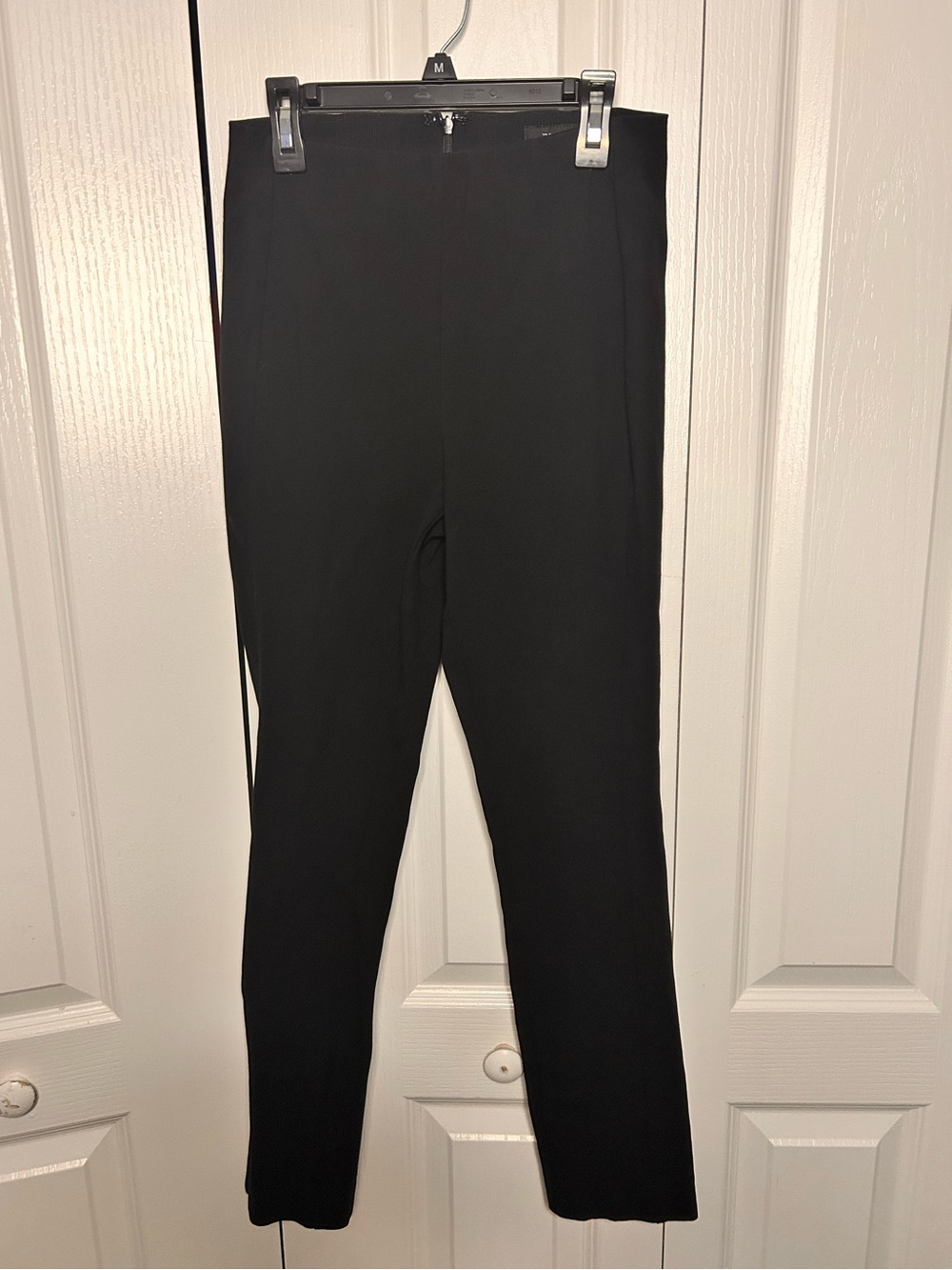 Rag & Bone Women’s Size 2 Simone Slim Black High-Waist Ponte‎ Ankle Pants Zipper
